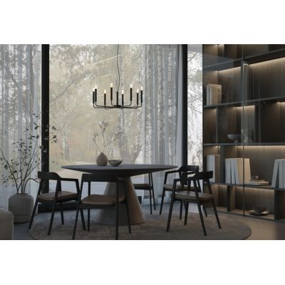 Nowodvorski Lighting Orto lampa wisząca 8x10 W czarna 11460