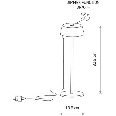 Nowodvorski Lighting Amy lampa stołowa 1x2 W czarna 11532