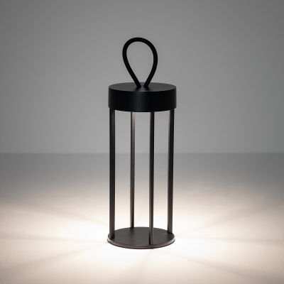 Nowodvorski Lighting Nala lampa stołowa przenośna 1x4 W czarna 11536