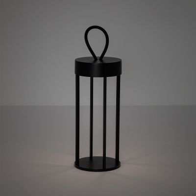 Nowodvorski Lighting Nala lampa stołowa przenośna 1x4 W czarna 11536