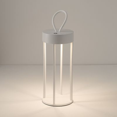 Nowodvorski Lighting Nala lampa stołowa przenośna 1x4 W biała 11537