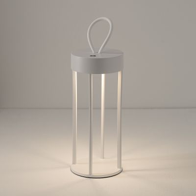 Nowodvorski Lighting Nala lampa stołowa przenośna 1x4 W biała 11537