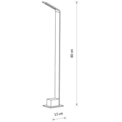 Nowodvorski Lighting Slit LED lampa stojąca zewnętrzna 1x7 W czarna 11540