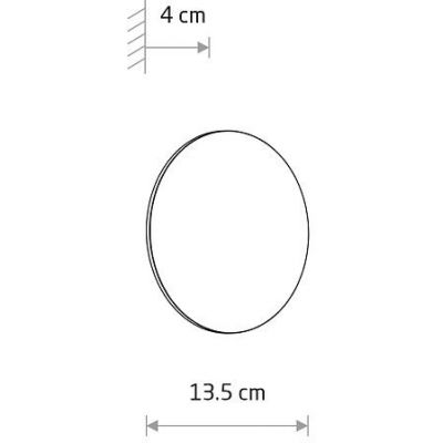 Nowodvorski Lighting Aria kinkiet 1x6 W sand 11563