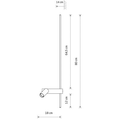 Nowodvorski Lighting Easy LED Right kinkiet 1x10 W 1x11 W W biały 11580