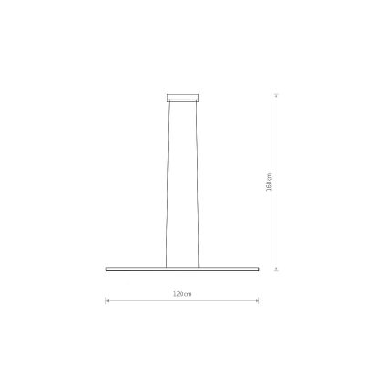 Nowodvorski Lighting Bar Led lampa wisząca 1x27 W biała 11584