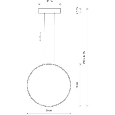 Nowodvorski Lighting Circolo Led lampa wisząca 1x21 W biała 11605