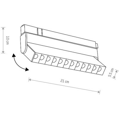 Nowodvorski Lighting LVM Focus Out LED lampa do szynoprzewodów 1x9 W biały 11635