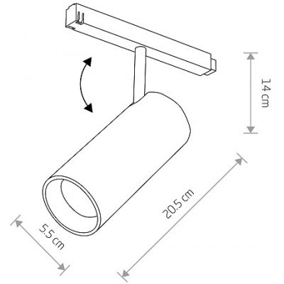 Nowodvorski Lighting LVM Spot LED lampa do szynoprzewodów 1x15 W biały 11642