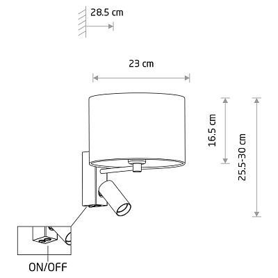 Nowodvorski Lighting Santana kinkiet 2x10 W kremowy 11654
