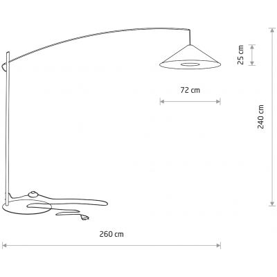 Nowodvorski Lighting Poise lampa stojąca 1x25 W czarna 11768