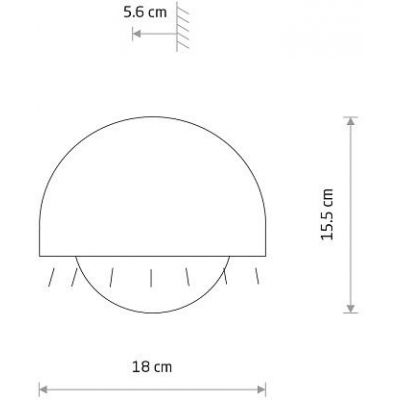 Nowodvorski Lighting Cabo Led kinkiet zewnętrzny 1x10 W beżowy 11805