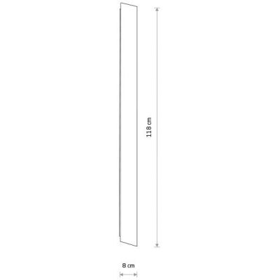 Nowodvorski Lighting Comma kinkiet 1x25 W czarny 11877