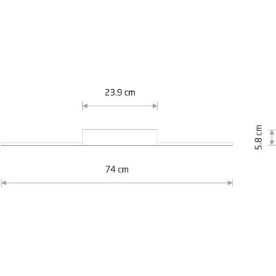 Nowodvorski Lighting Giavellotto lampa podsufitowa 1x18 W biała-czarna 11886