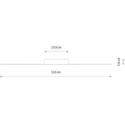 Nowodvorski Lighting Giavellotto lampa podsufitowa 1x25 W biała-czarna 11887