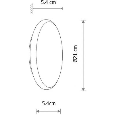 Nowodvorski Lighting Astra Led kinkiet zewnętrzny 1x8 W brązowy 11941