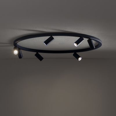 Nowodvorski Lighting Fourty Round lampa podsufitowa 7x10 W granatowa 11947