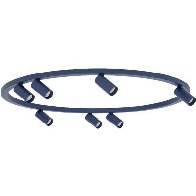 Nowodvorski Lighting Fourty Round lampa podsufitowa 7x10 W granatowa 11947