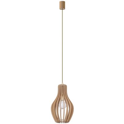 Nowodvorski Lighting Ika lampa wisząca 1x25 W drewno 4171