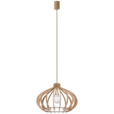 Nowodvorski Lighting Ika lampa wisząca 1x25 W drewno 4174