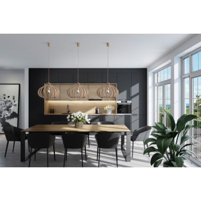 Nowodvorski Lighting Ika lampa wisząca 1x25 W drewno 4174