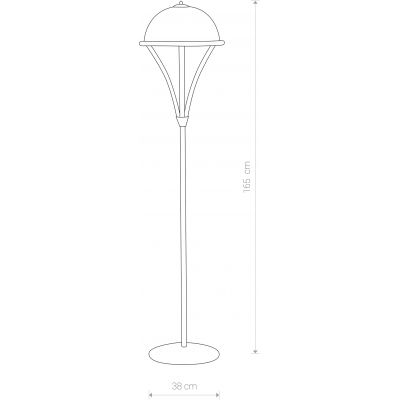 Nowodvorski Lighting Baron III lampa stojąca 3x60W ciemny mosiądz/beż 4997
