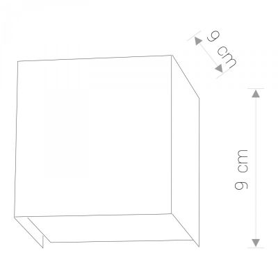 Nowodvorski Lighting Cube Silver kinkiet 1x60W srebrny 5267