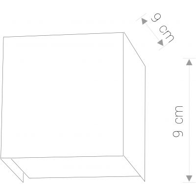 Nowodvorski Lighting Cube Graphite kinkiet 1x60W grafitowy 5272