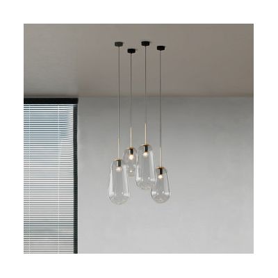 Nowodvorski Lighting Pear L lampa wisząca 1x40W czarny/mosiądz 8671