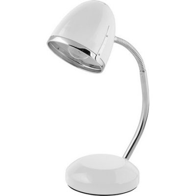 Nowodvorski Lighting Pocatello White lampa biurkowa 1x18W biała/chrom 5794