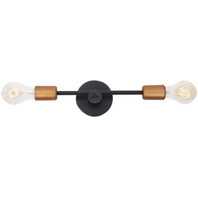 Nowodvorski Lighting Sticks II kinkiet 2x60W czarny/mosiądz 6267