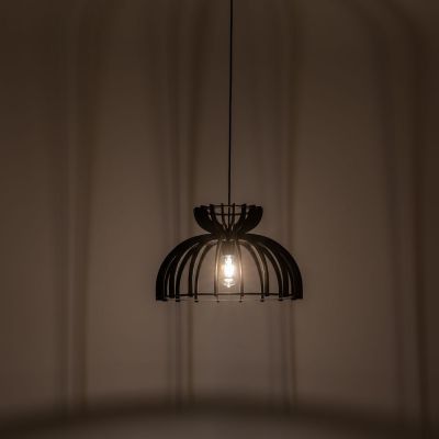 Nowodvorski Lighting Kymi Black C lampa wisząca 1x60W czarna 10575