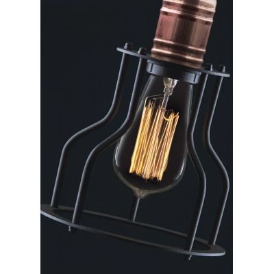 Nowodvorski Lighting Workshop B lampa wisząca 1x60W czarna 6336
