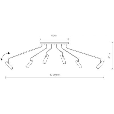 Nowodvorski Lighting Eye Super lampa wisząca 6x10 W biała 6492