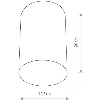 Nowodvorski Lighting Point Plexi lampa podsufitowa 1x20 W biała-czarna 6530