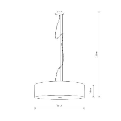 Nowodvorski Lighting Viviane lampa wisząca 3x25 W czarna 6774