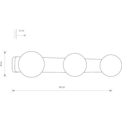 Nowodvorski Lighting Brazos kinkiet 3x10 W chrom 6951