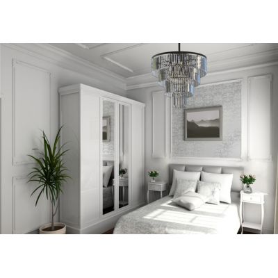 Nowodvorski Lighting Cristal lampa wisząca 12x25 W czarna-przezroczysta 7614
