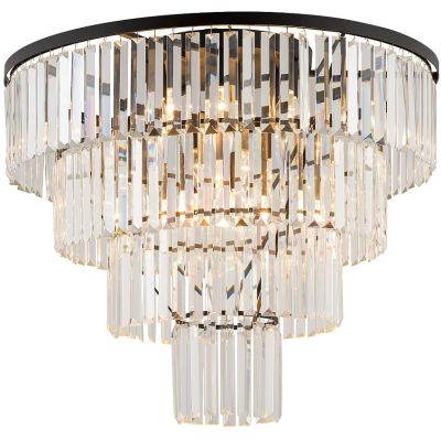 Nowodvorski Lighting Cristal plafon 12x25 W czarny-przezroczysty 7630