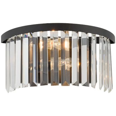 Nowodvorski Lighting Cristal kinkiet 2x25 W czarny-przezroczysty 7633