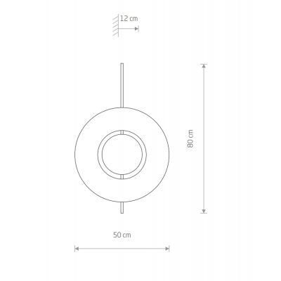 Nowodvorski Lighting Sunset kinkiet 2x12 W czarny-drewno 7653