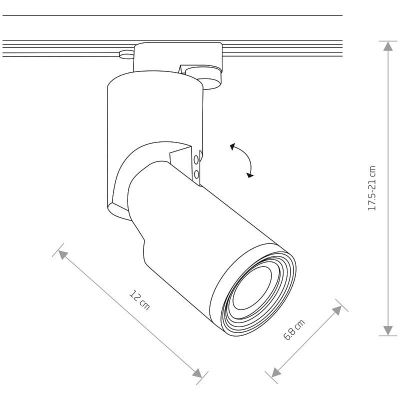 Nowodvorski Lighting Profile Mike lampa do szynoprzewodów 1x15 W czarny 7661