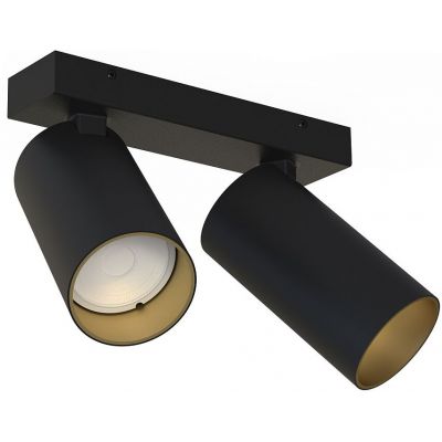Nowodvorski Lighting Mono II lampa podsufitowa 2x10W LED czarna/złota 7766
