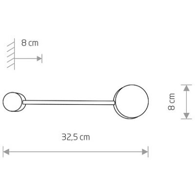 Nowodvorski Lighting Orbit kinkiet 1x12 W biały 7803