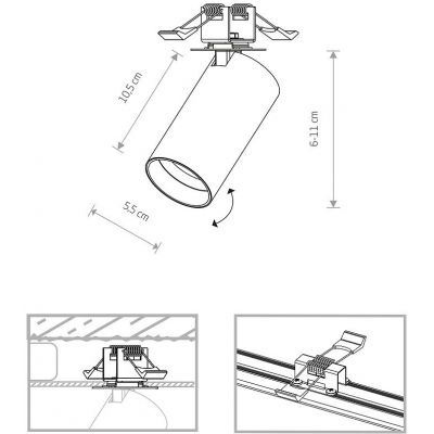 Nowodvorski Lighting Mono lampa do zabudowy 1x10 W biała 7827