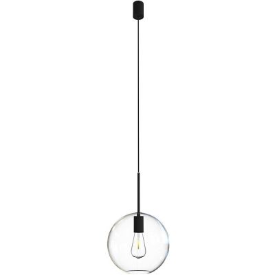 Nowodvorski Lighting Sphere lampa wisząca 1x25 W czarna-przezroczysta 7850