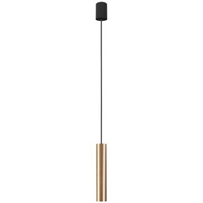 Nowodvorski Lighting Baton lampa wisząca 1x10 W czarna-mosiądz 7851