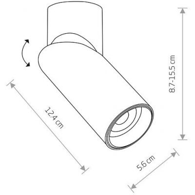Nowodvorski Lighting India lampa podsufitowa 1x15 W czarna 7860