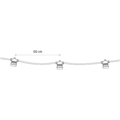 Nowodvorski Lighting Festoon girlanda zewnętrzna 15x15 W czarna 7872