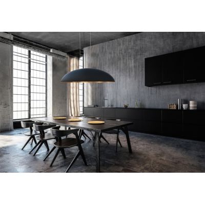 Nowodvorski Lighting Canoe lampa wisząca 5x25 W czarna-złota 7926